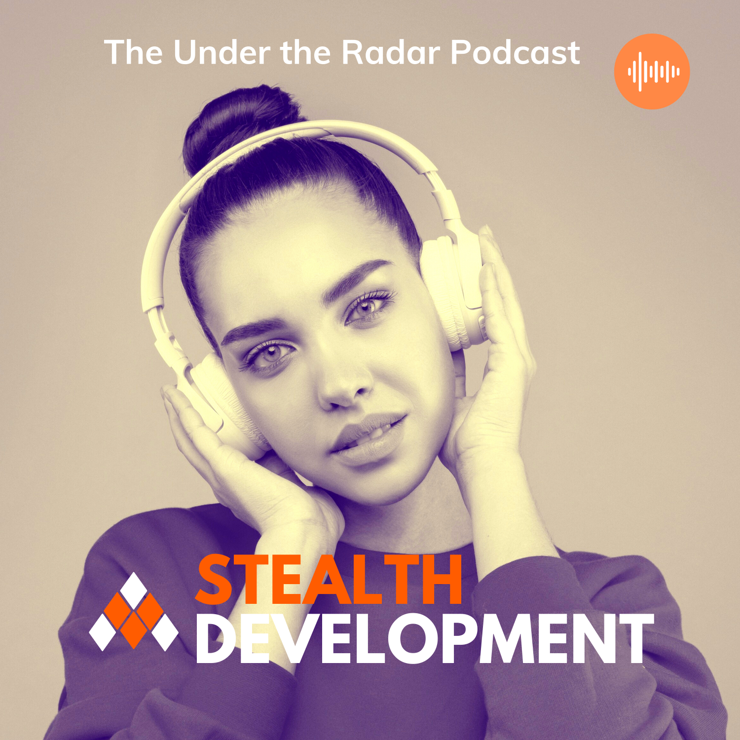 Girl with headphones logo for Stealth Development